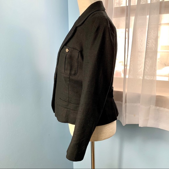 ❌SOLD❌Banana Republic Black Linen Blend Blazer - Picture 3 of 7
